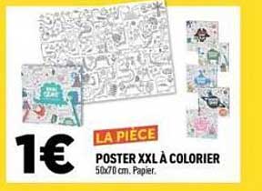 LA PIÈCE POSTER XXL À COLORIER