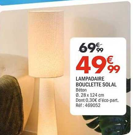 LAMPADAIRE BOUCLETTE SOLAL