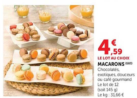 LE LOT AU CHOIX MACARONS