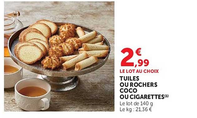 LE LOT AU CHOIX TUILLES OU ROCHERS COCO OU CIGARETTES(1)