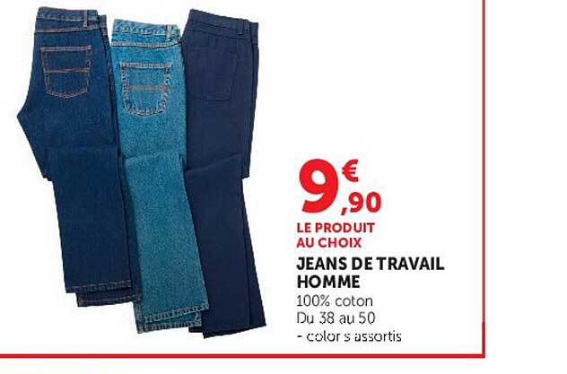 LE PRODUIT AU CHOIX JEANS DE TRAVAIL HOMME