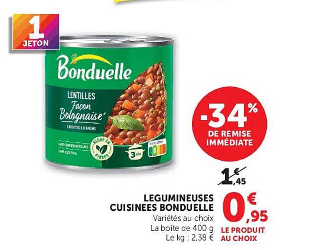LEGUMINEUSES CUISINEES BONDUELLE