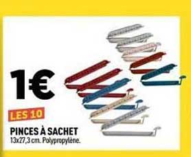 LES 10 PINCES À SACHET