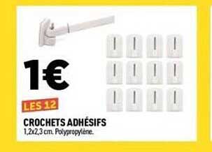 LES 12 CROCHETS ADHÉSIFS