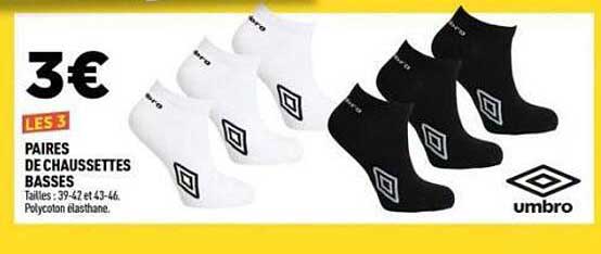 LES 3 PAIRES DE CHAUSSETTES BASSES