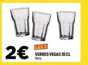 LES 3 VERRES VEGAS 35 CL