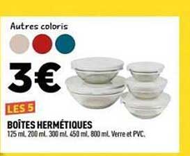 LES 5 BOÎTES HERMÉTIQUES