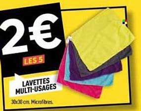 LES 5 LAVETTES MULTI-USAGES