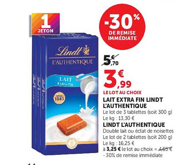 LINDT L'AUTHENTIQUE