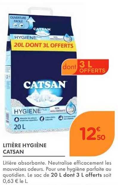 LITIÈRE HYGIÈNE CATSAN