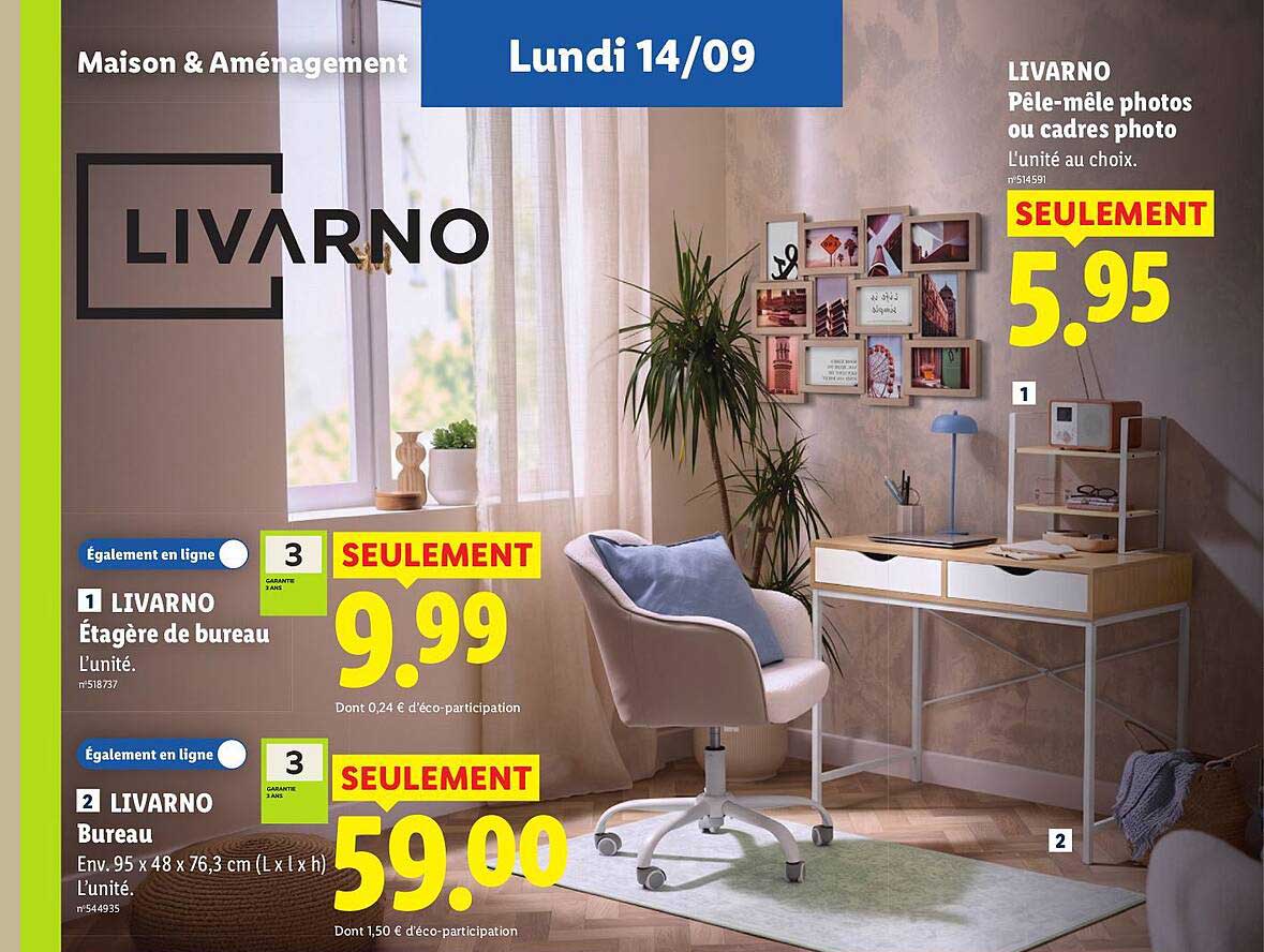 LIVARNO Étagère de bureau
