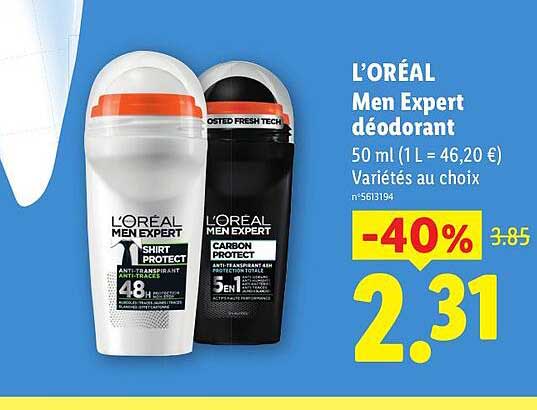 L'ORÉAL Men Expert déodorant