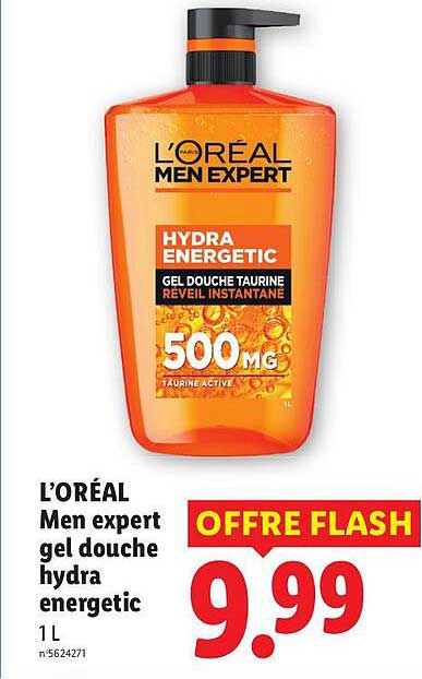 L'ORÉAL Men expert gel douche hydra energetic 1 L