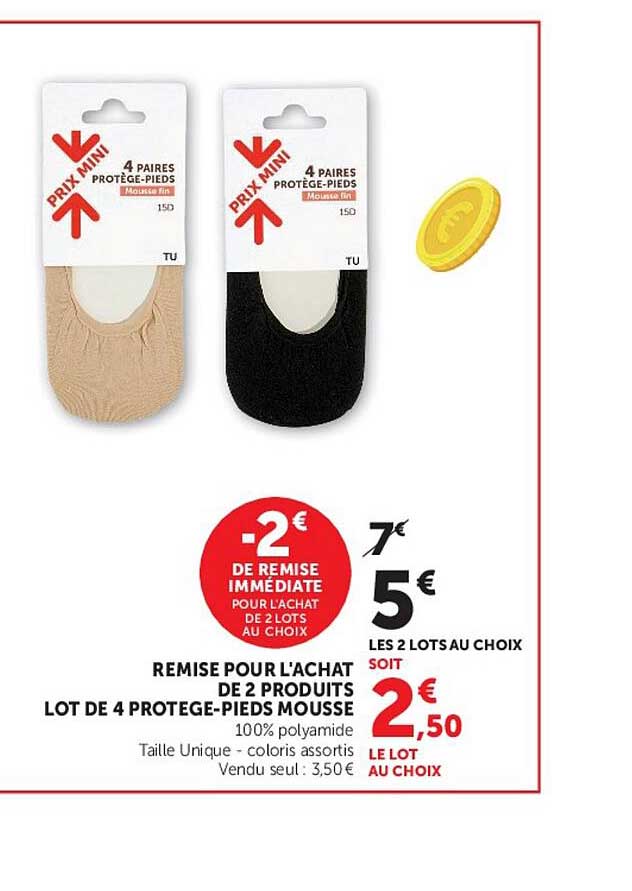 LOT DE 4 PROTEGE-PIEDS MOUSSE