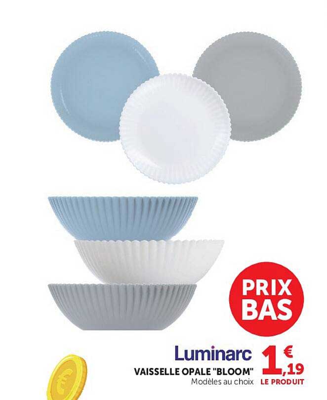 Luminarc VAISSELLE OPALE "BLOOM"