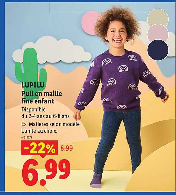 LUPILU Pull en maille fine enfant