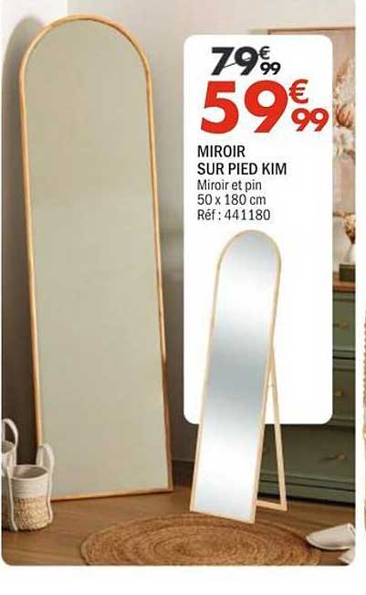 MIROIR SUR PIED KIM