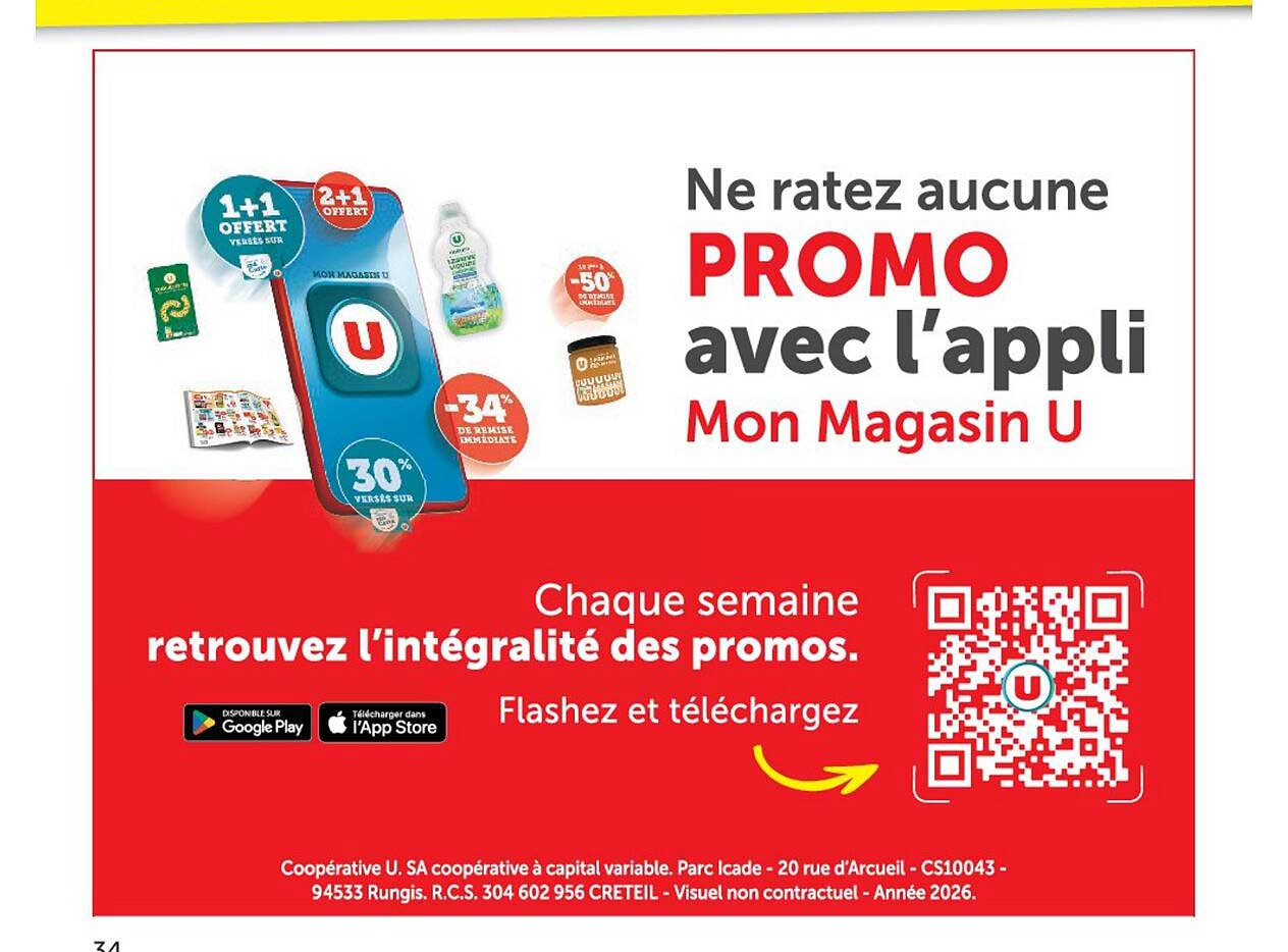 Ne ratez aucune PROMO avec l'appli Mon Magasin U