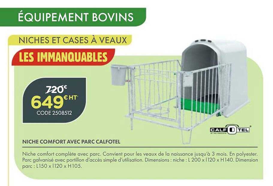 NICHE COMFORT AVEC PARC CALFOTEL