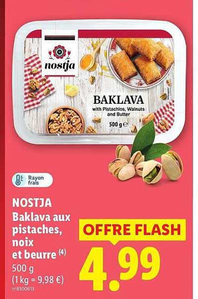 NOSTJA Baklava aux pistaches, noix et beurre (4)