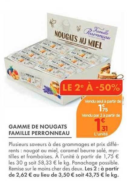 NOUGATS AU MIEL