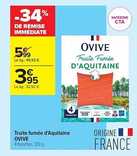 Ovive Truite fumée d’Aquitaine