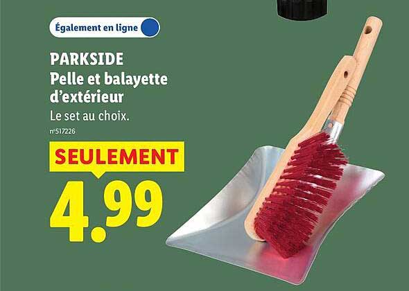 PARKSIDE Pelle et balayette d’extérieur