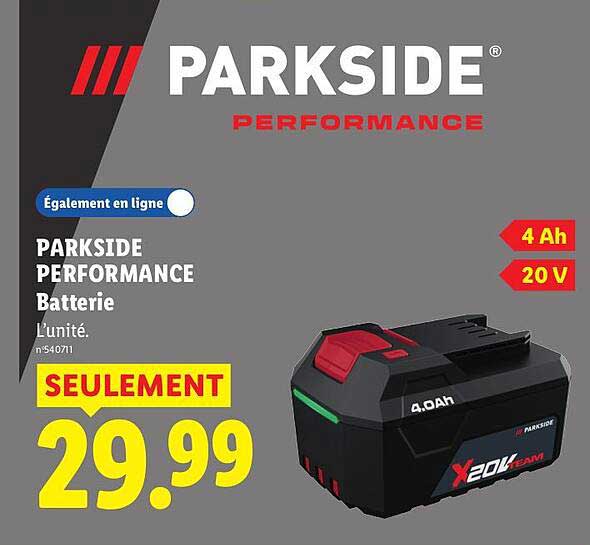 PARKSIDE PERFORMANCE Batterie