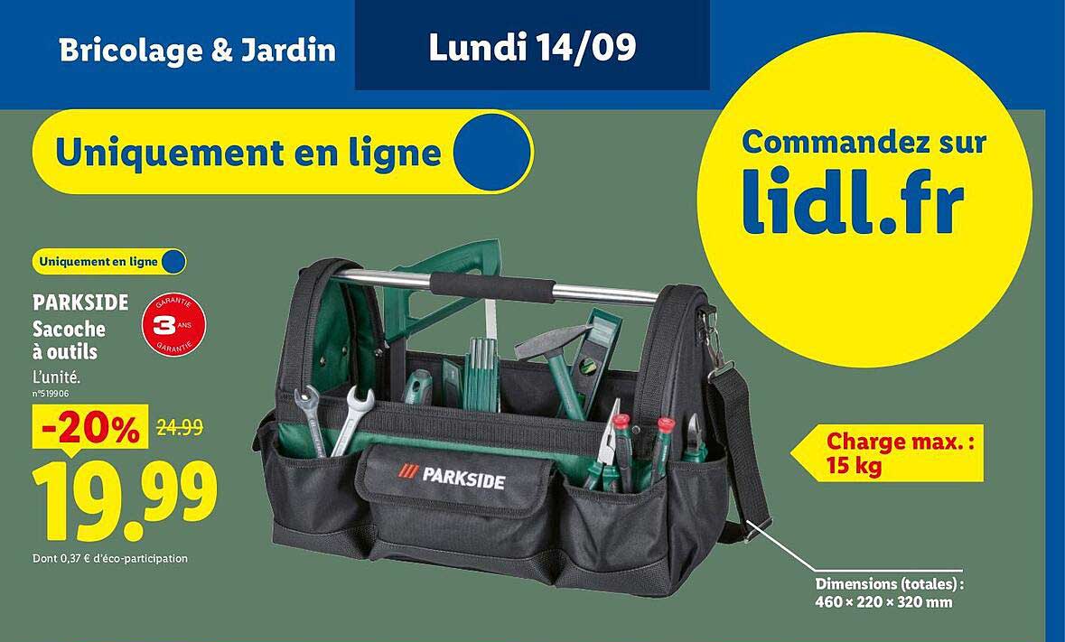 PARKSIDE Sacoche à outils