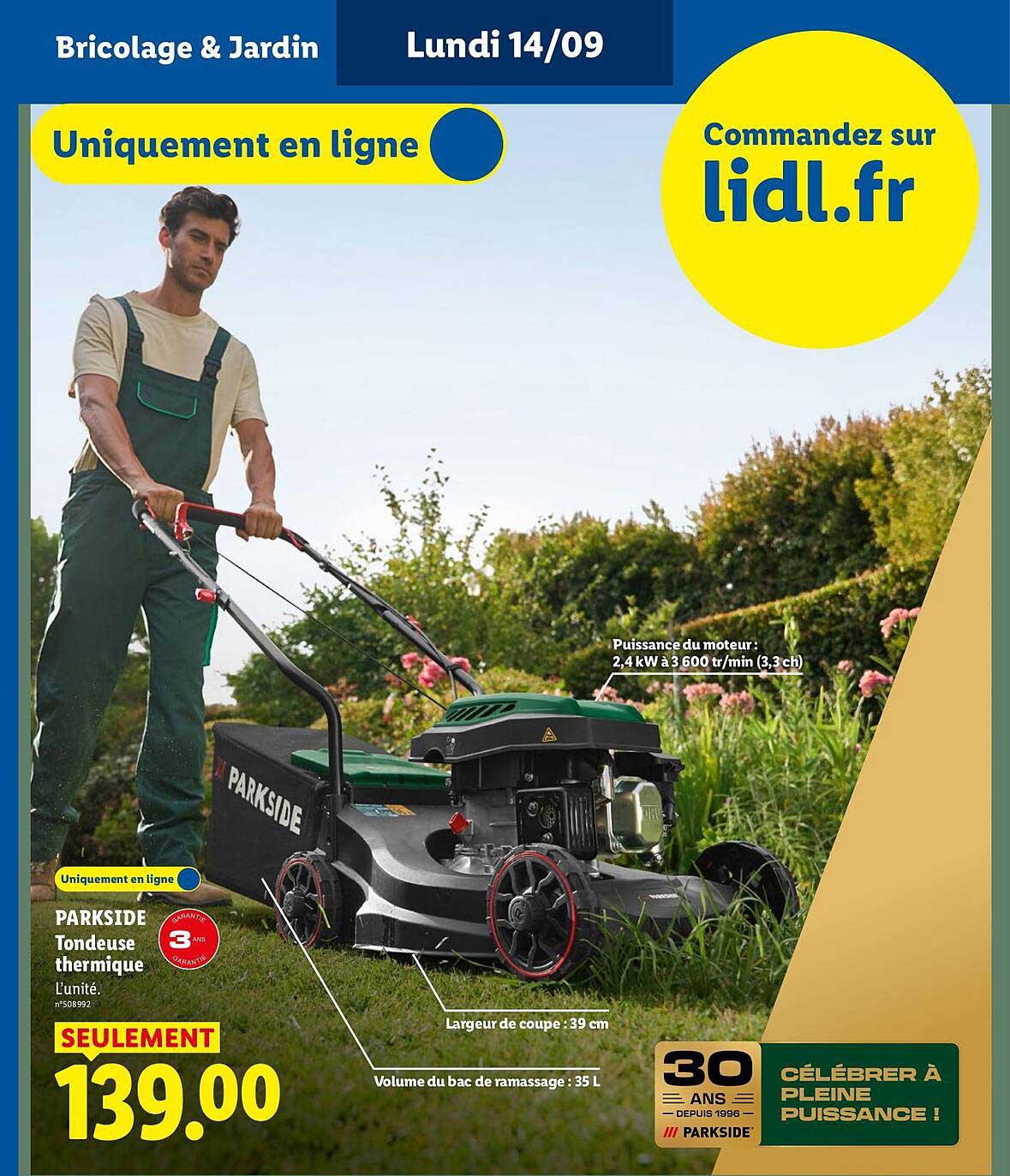 PARKSIDE Tondeuse thermique