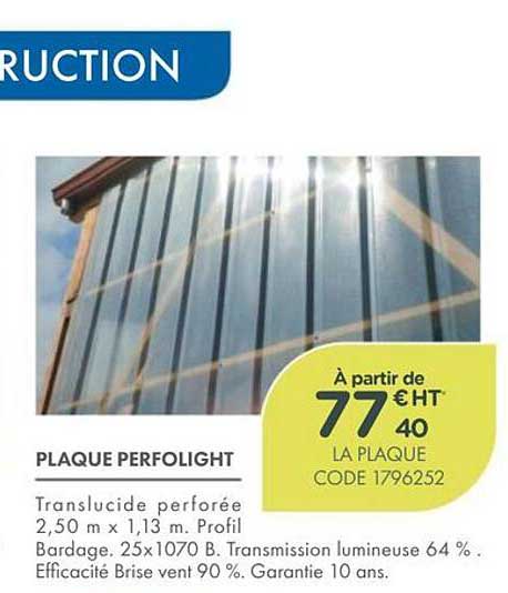 PLAQUE PERFOLIGHT