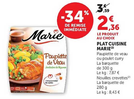 PLAT CUISINE MARIE