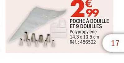POCHE À DOUILLE ET 9 DOUILLES