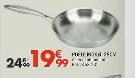 POÊLE INOX Ø.28CM