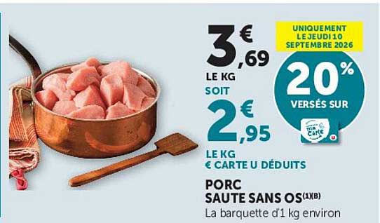 PORC SAUTE SANS OS (1X8)