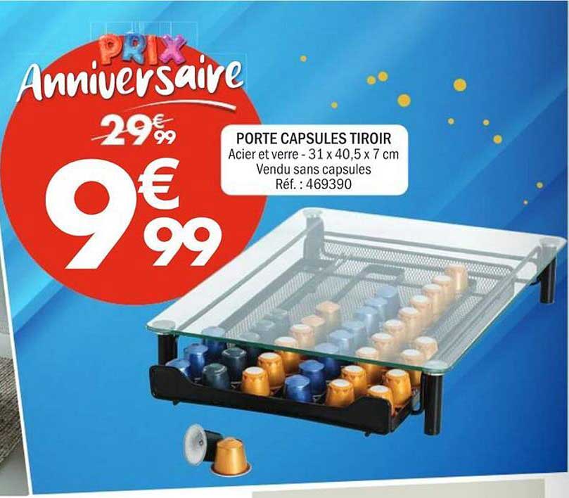PORTE CAPSULES TIROIR