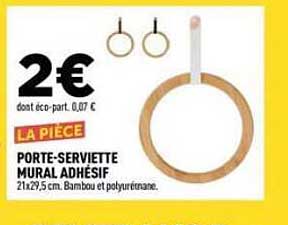 PORTE-SERVIETTE MURAL ADHESIF