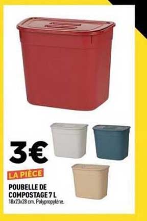 POUBELLE DE COMPOSTAGE 7 L
