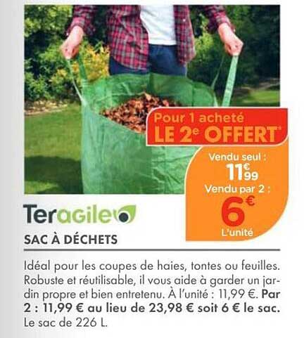 Pour 1 acheté LE 2e OFFERT