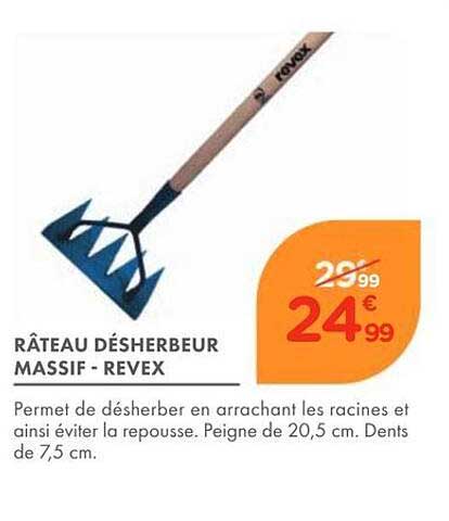 RÂTEAU DÉSHERBEUR MASSIF - REVEX