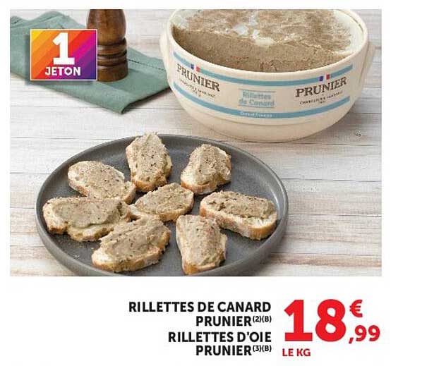 RILLETTES DE CANARD PRUNIER (2)(B) RILLETTES D’OIE PRUNIER (3)(B)