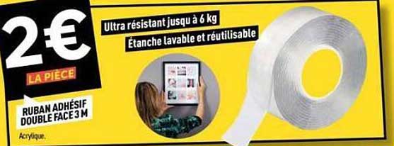 RUBAN ADHÉSIF DOUBLE FACE 3 M