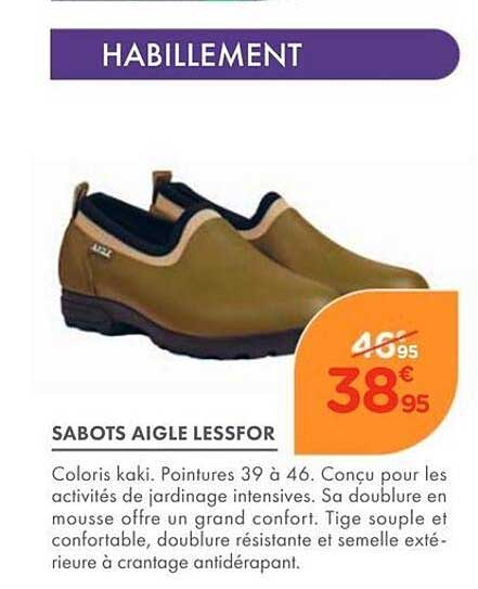 SABOTS AIGLE LESSFOR