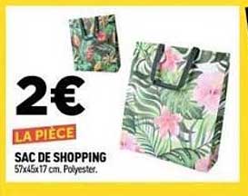 SAC DE SHOPPING 57x45x17 cm. Polyester.