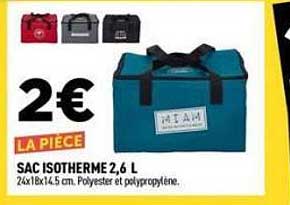 SAC ISOTHERME 2,6 L