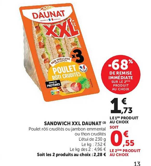 SANDWICH XXL DAUNAT