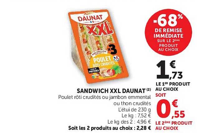 SANDWICH XXL DAUNAT