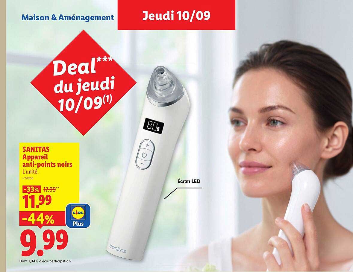 SANITAS Appareil anti-points noirs