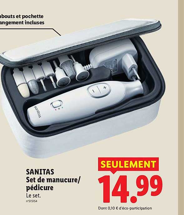 SANITAS Set de manucure/pédicure