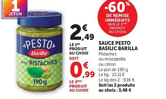 SAUCE PESTO BASILIC BARILLA